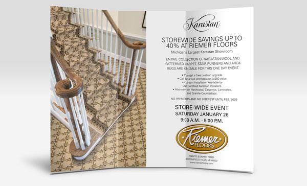 Riemer Floors Direct Mail Advertisement