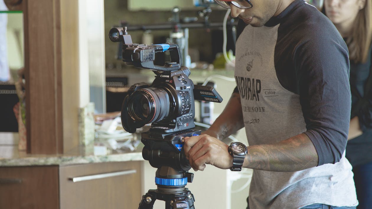 videographer with tattoos