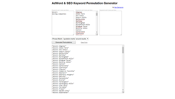 keyword workflow tool